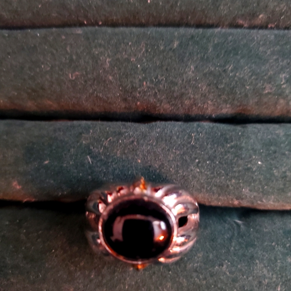 Silver black onyx